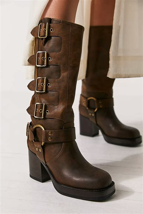 biker boots dupe uk